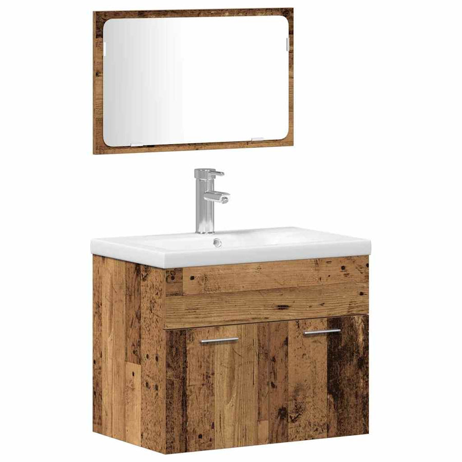 Sets Anders 2 pcs Houtbruin 61 x 39 x 18 cm Composiet hout