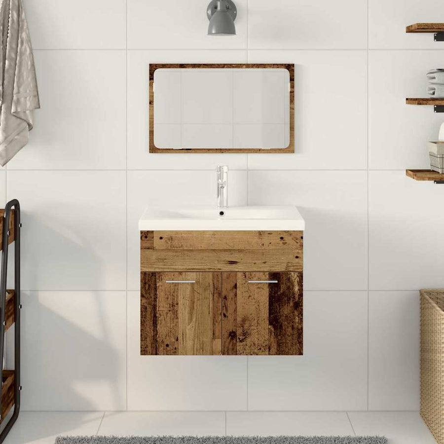 Sets Anders Oud hout 60 x 38.5 x 46 cm Bewerkt hout