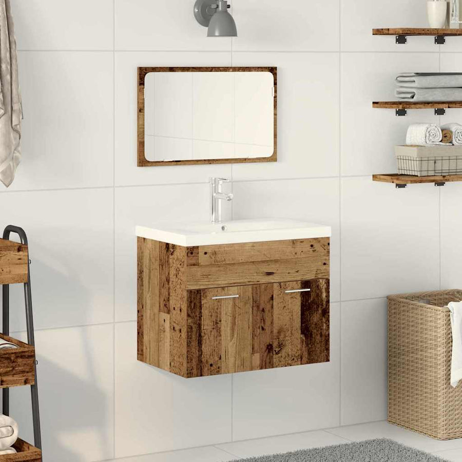 Sets Anders Houten 60 x 38.5 x 46 cm Hout, Keramiek