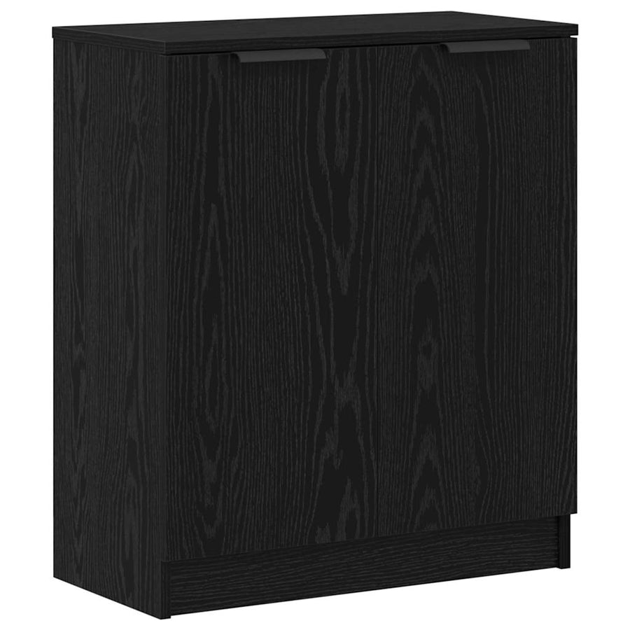Dressoir met lade 3 pcs Zwart Eiken Bewerkt hout