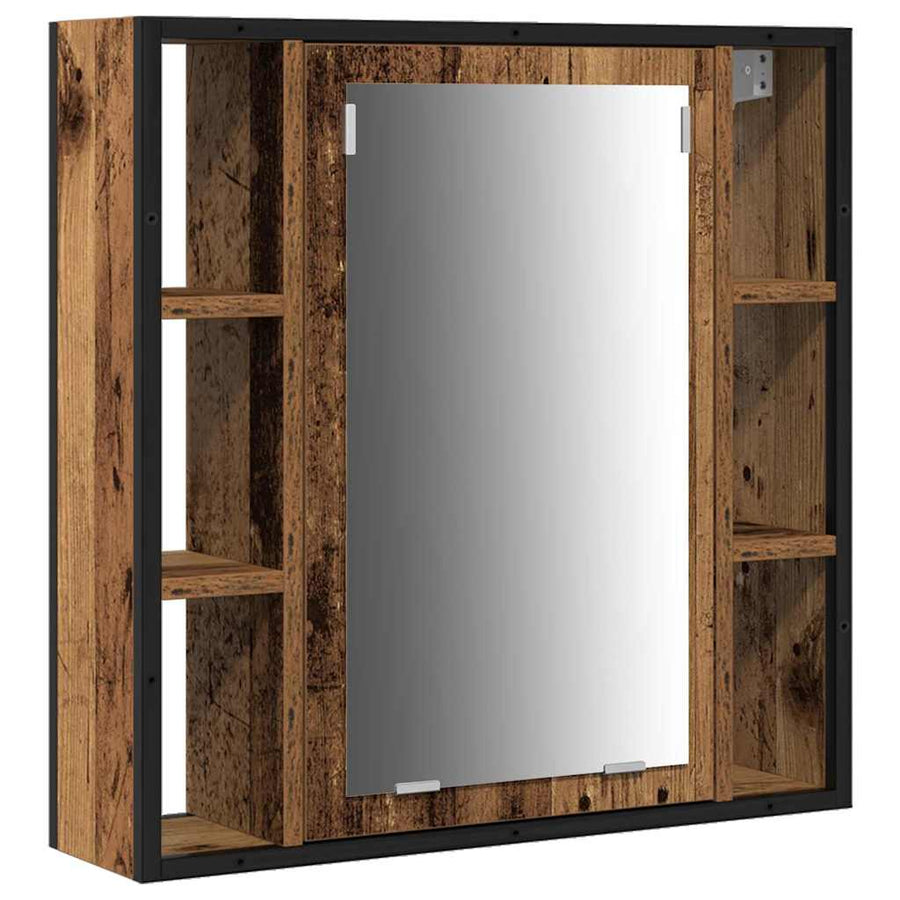 Badkamermeubels met plank met opslag 3 pcs Bruin Bewerkt hout