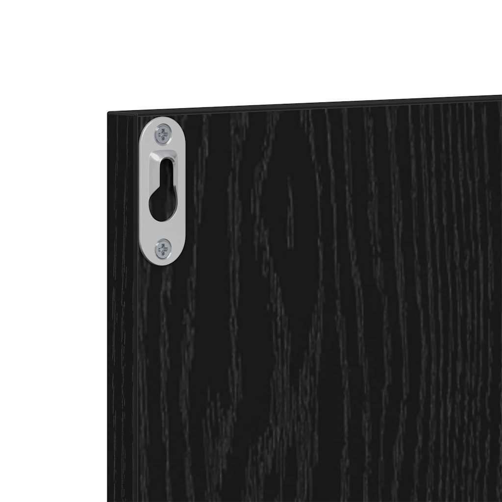 Halmeubelset Wandgemonteerd met spiegel 6 pcs Bewerkt hout