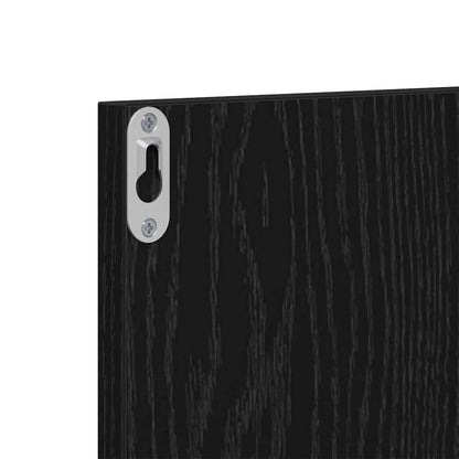 Halmeubelset Wandgemonteerd met spiegel 6 pcs Bewerkt hout