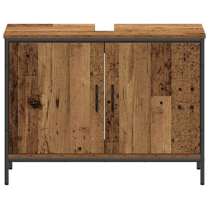 3-Delige Badkamermeubelset Oude Hout Geengineerd Hout Oud hout