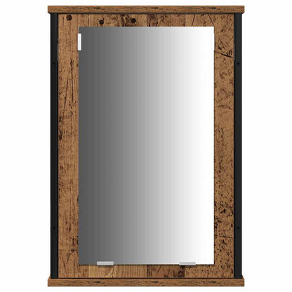 Badkamermeubelset met plank 3 pcs Oud hout Bewerkt hout