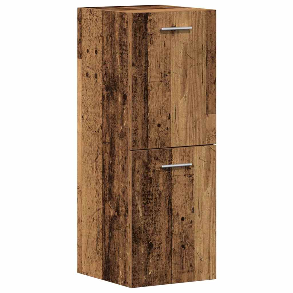 Badkamermeubelset Wandgemonteerd 4 pcs Oud Hout Bewerkt hout
