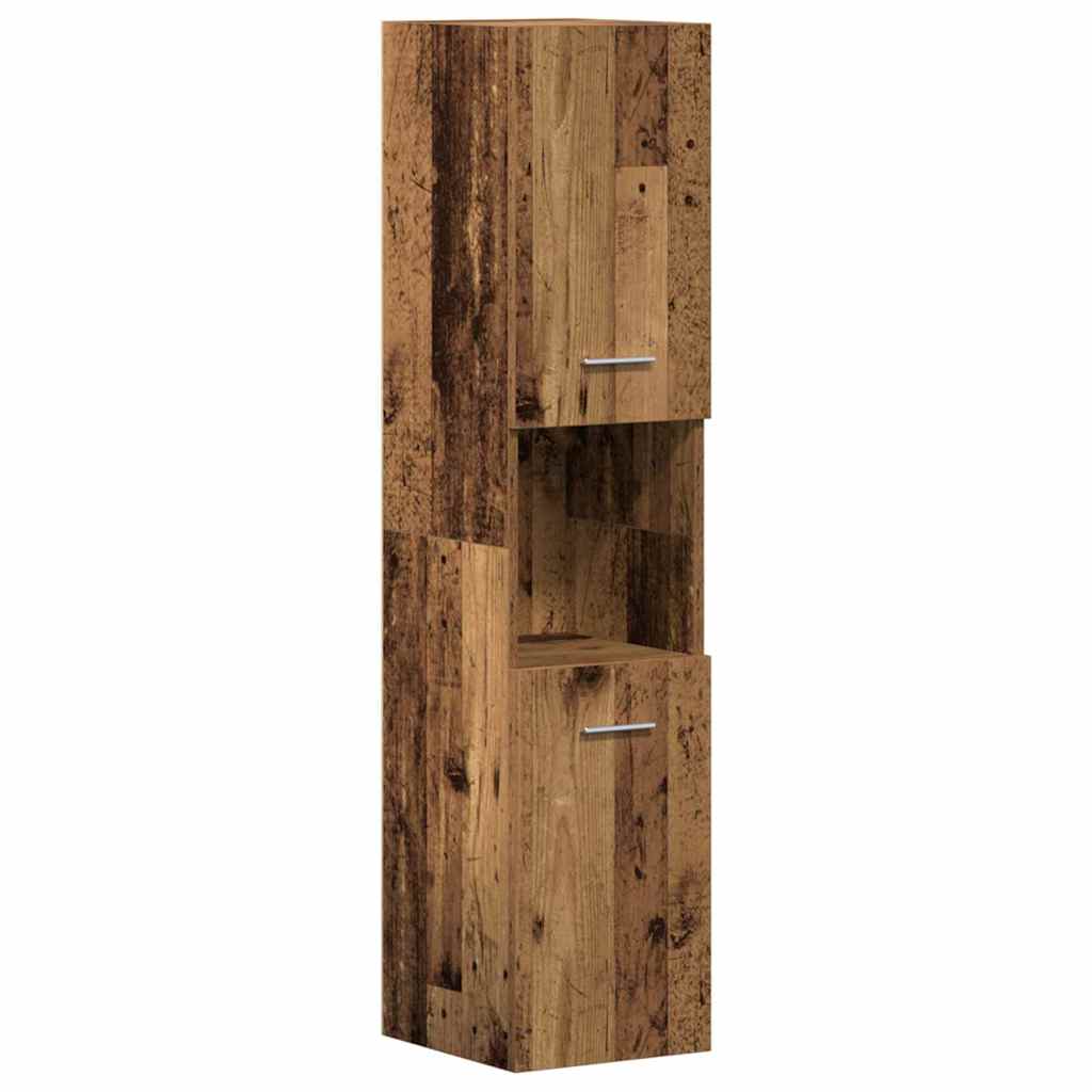 Badkamermeubelset Wandgemonteerd 4 pcs Oud Hout Bewerkt hout