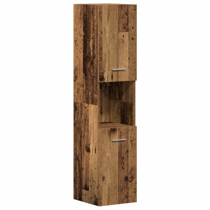 Badkamermeubelset Wandgemonteerd 4 pcs Oud Hout Bewerkt hout