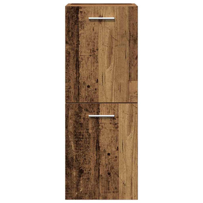 Badkamermeubelset Wandgemonteerd 4 pcs Oud Hout Bewerkt hout
