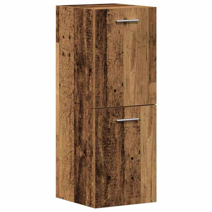 Badkamermeubelset Wandgemonteerd 4 pcs Oudhout Bewerkt hout
