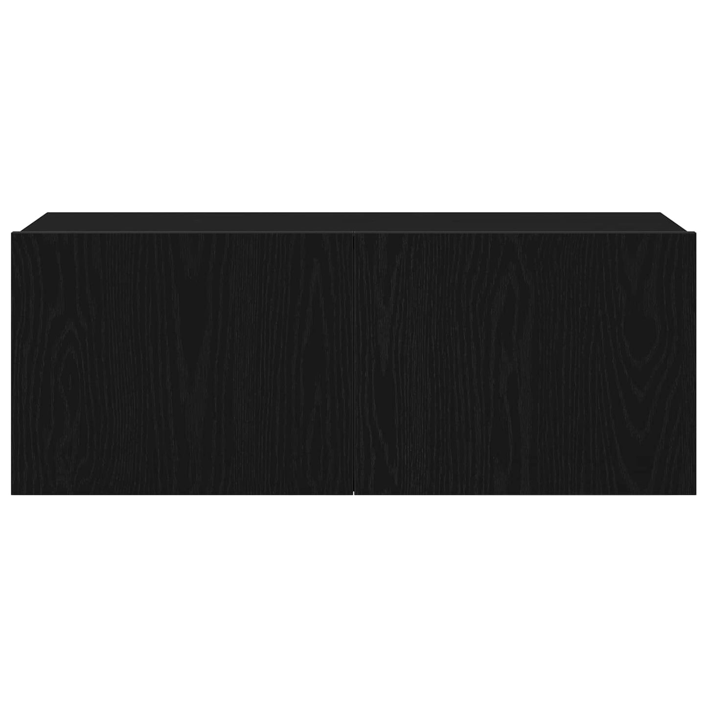 Tv-meubelset 7 pcs Zwart Eiken 100 x 30 x 30 cm Bewerkt hout