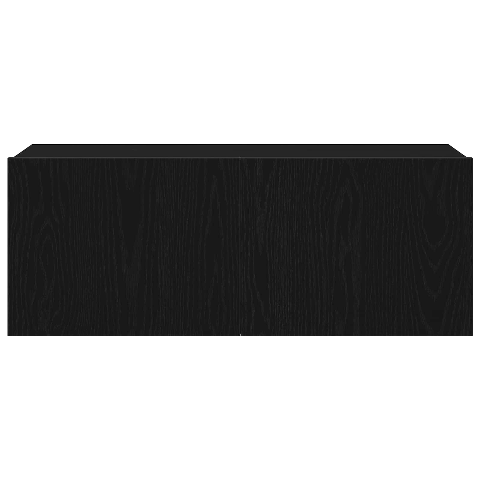 Tv-meubelset 7 pcs Zwart Eiken 100 x 30 x 30 cm Bewerkt hout