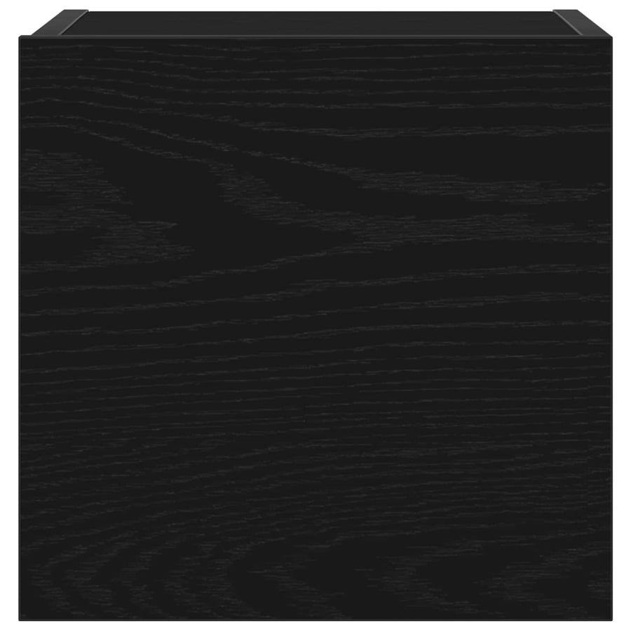 Tv-meubelset 7 pcs Zwart Eiken 100 x 30 x 30 cm Bewerkt hout