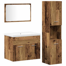 Sets Anders 3 pcs Oude hout 30 x 30 x 130 cm Bewerkt hout