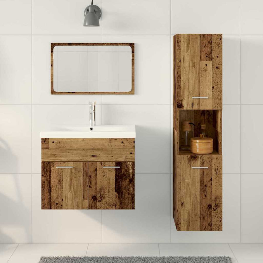Sets Anders 3 pcs Oude hout 30 x 30 x 130 cm Bewerkt hout