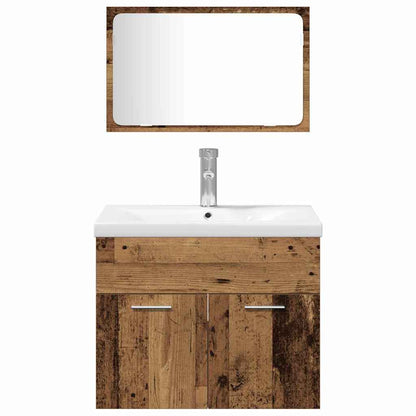 Sets Anders 3 pcs Oude hout 30 x 30 x 130 cm Bewerkt hout