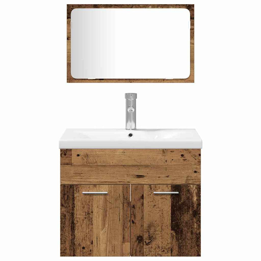 Sets Anders 3 pcs Oude hout 30 x 30 x 130 cm Bewerkt hout