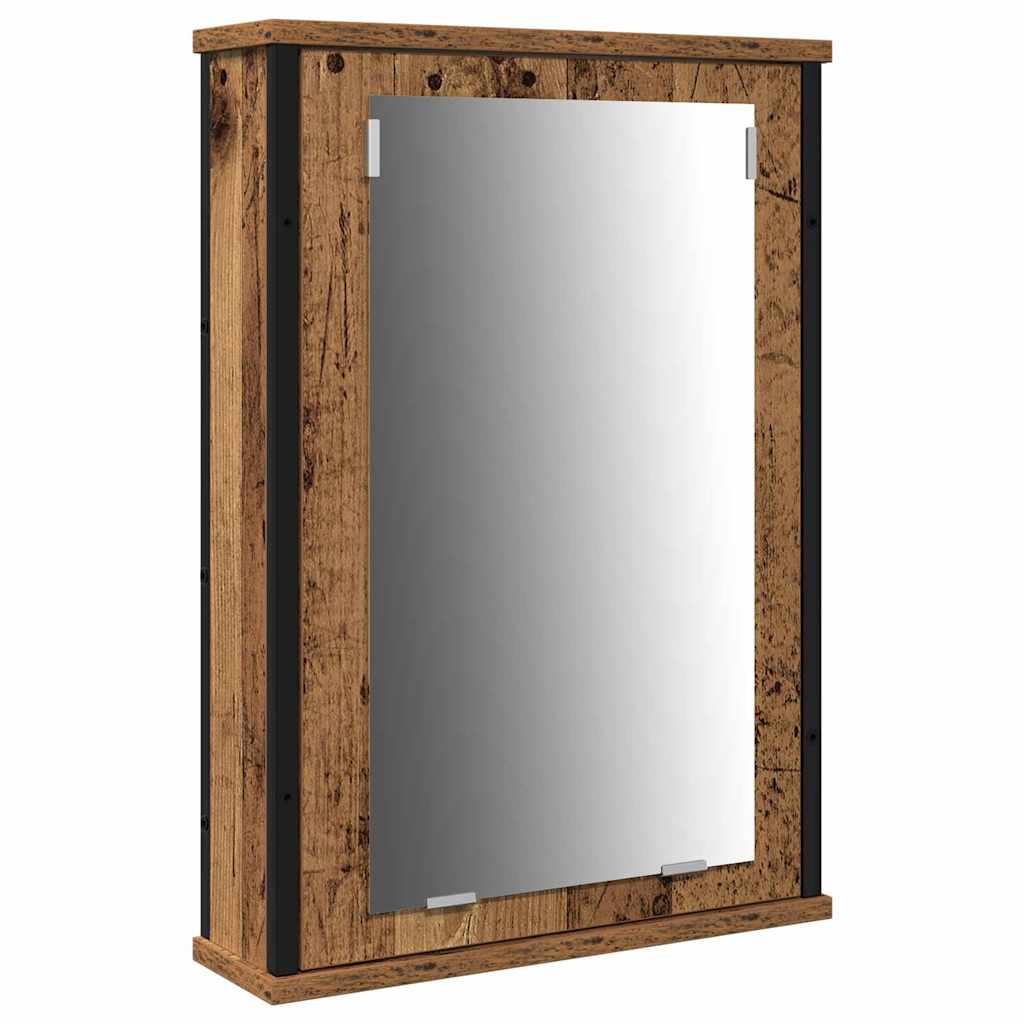 Badkamermeubelset met plank 4 pcs Oud Hout Bewerkt hout