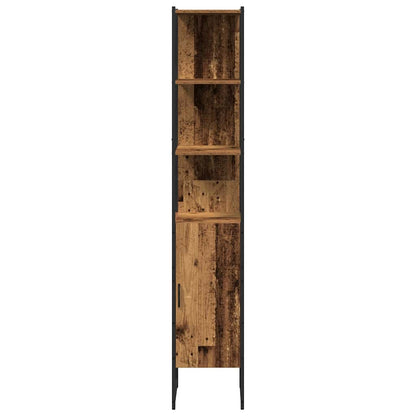 Badkamermeubelset 4 pcs Bruin 33 x 33 x 185.5 cm Bewerkt hout