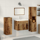 Badkamermeubelset 4-delig oud hout 60 x 38,5 x 46 cm