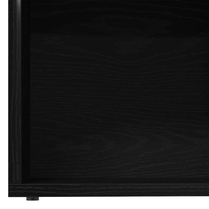 Boekenkast 3 pcs Zwart Eiken 36 x 30 x 143 cm Bewerkt hout