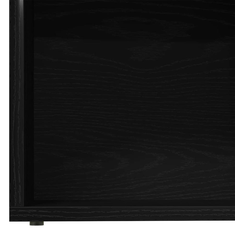 Boekenkast 3 pcs Zwart Eiken 36 x 30 x 143 cm Bewerkt hout