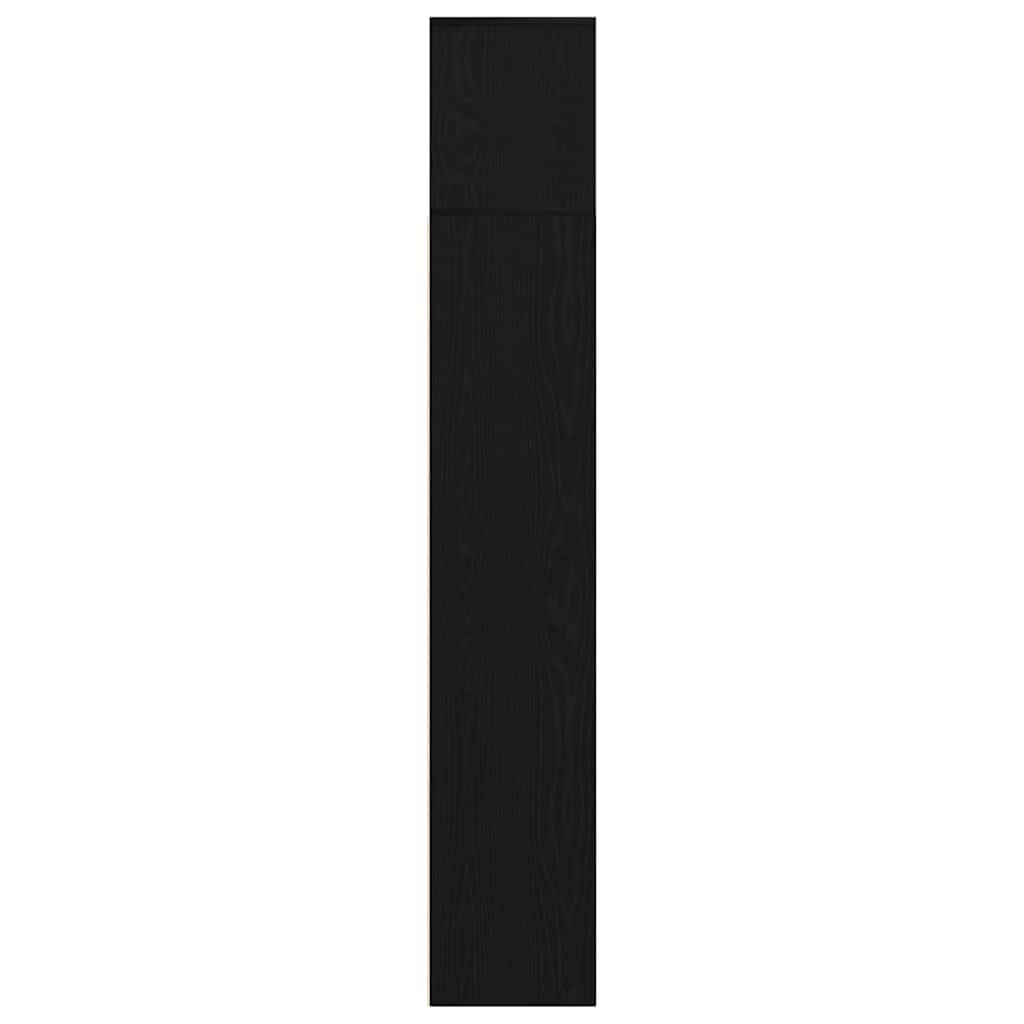 Boekenkast 3 pcs Zwart Eiken 36 x 30 x 143 cm Bewerkt hout