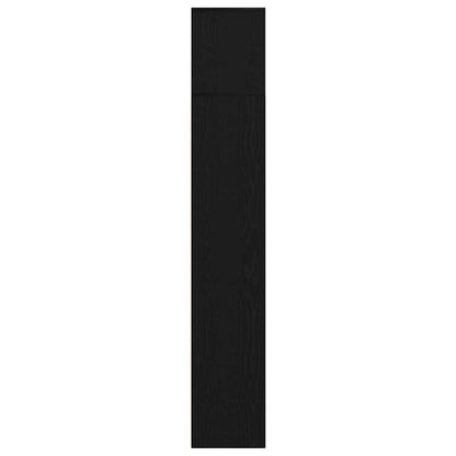 Boekenkast 3 pcs Zwart Eiken 36 x 30 x 143 cm Bewerkt hout