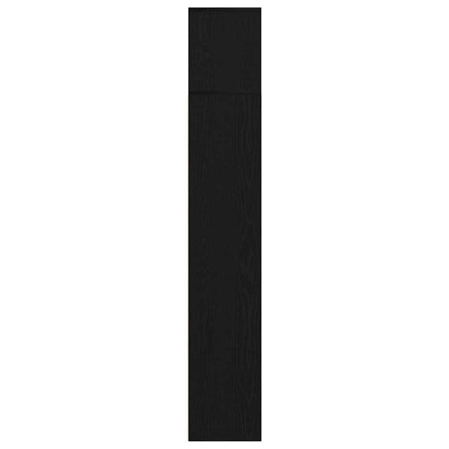 Boekenkast 3 pcs Zwart Eiken 36 x 30 x 143 cm Bewerkt hout