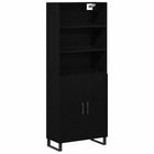 High cabinet 2 pcs Black Oak Engineered wood