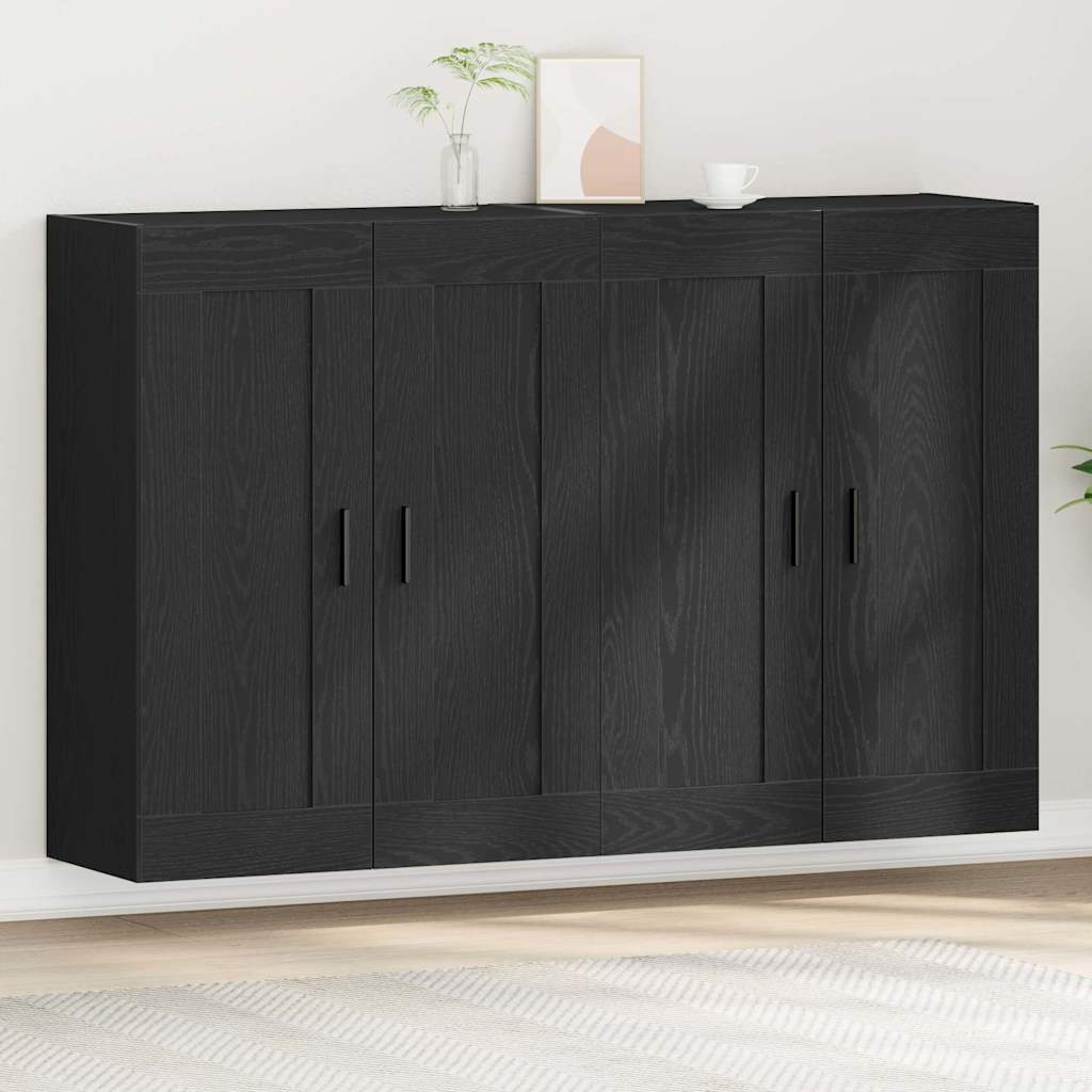 Wandkast 2 pcs Artisan Eiken 69,5 x 34 x 90 cm Bewerkt hout