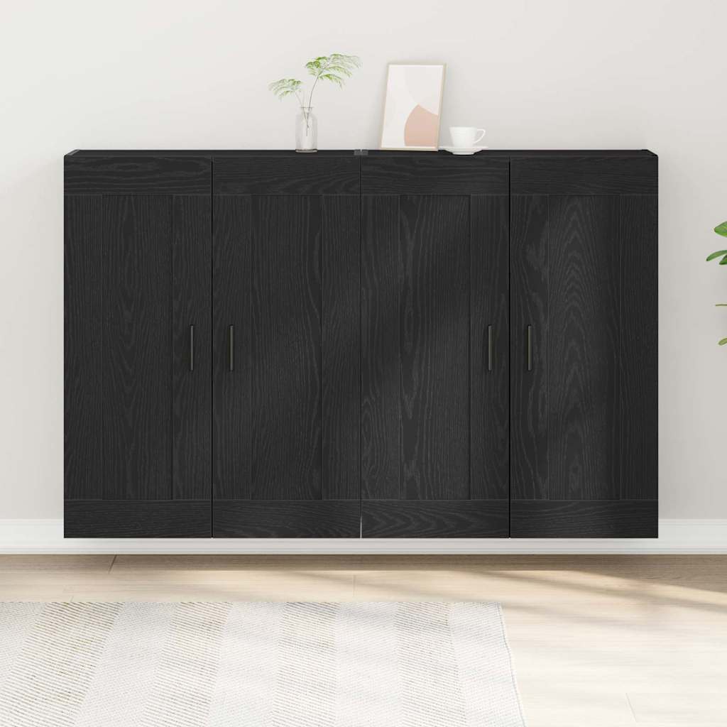 Wandkast 2 pcs Artisan Eiken 69,5 x 34 x 90 cm Bewerkt hout