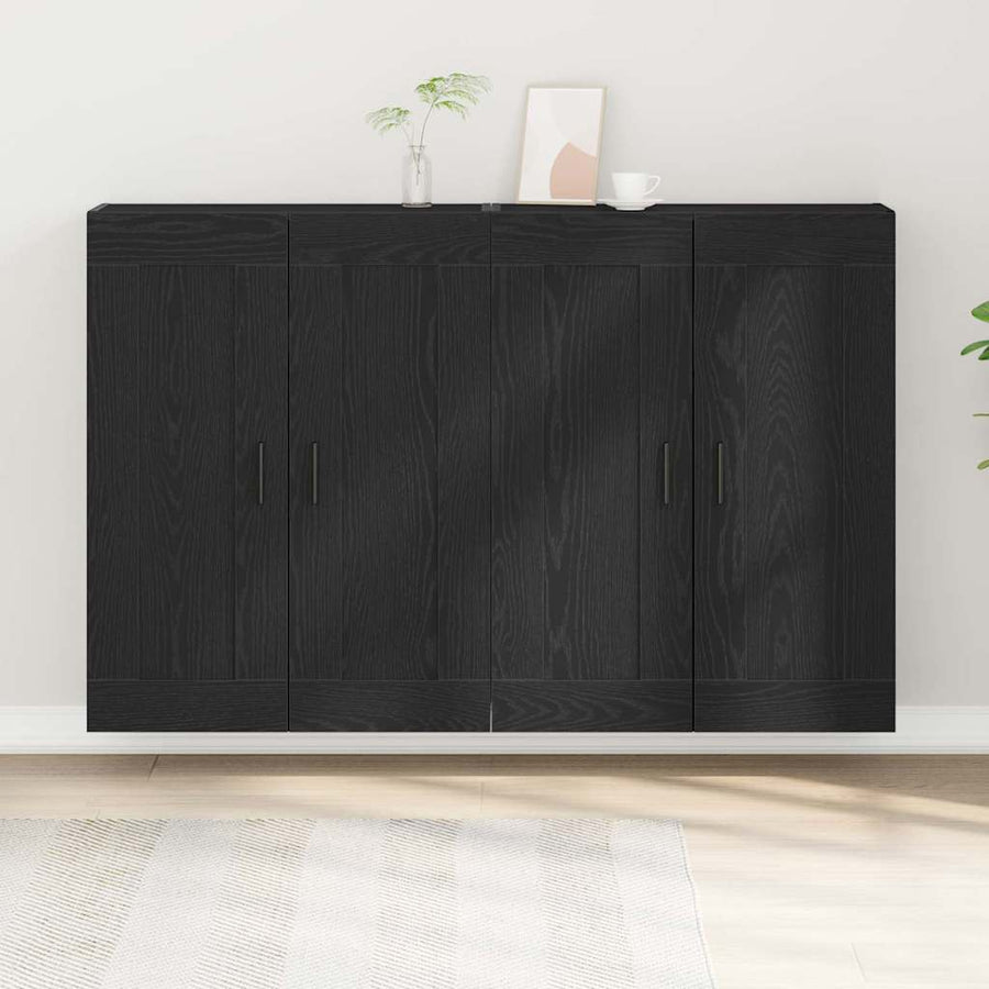 Wandkast 2 pcs Artisan Eiken 69,5 x 34 x 90 cm Bewerkt hout