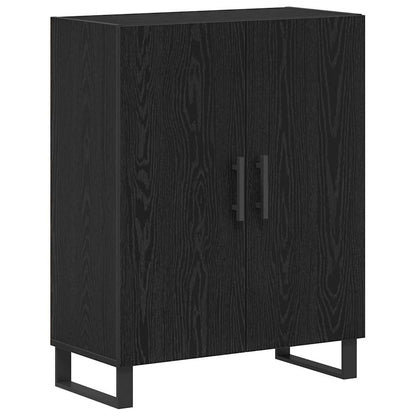 Hoge kast Zwart Eiken 69,5 x 34 x 180 cm Bewerkt hout