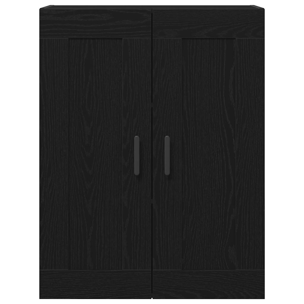 Hoge kast Zwart Eiken 69,5 x 34 x 180 cm Bewerkt hout