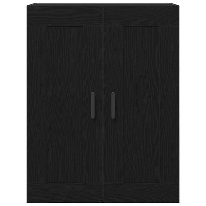 Hoge kast Zwart Eiken 69,5 x 34 x 180 cm Bewerkt hout