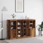 Dressoir oudhout 163x37x100 cm bewerkt hout