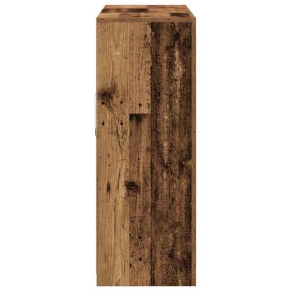 LED Sideboard Oudhout 163 x 37 x 100 cm Bewerkt hout