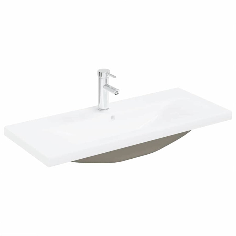 Badkamertenk te kast met lade Wandgemonteerd 3 pcs Zwart Eiken