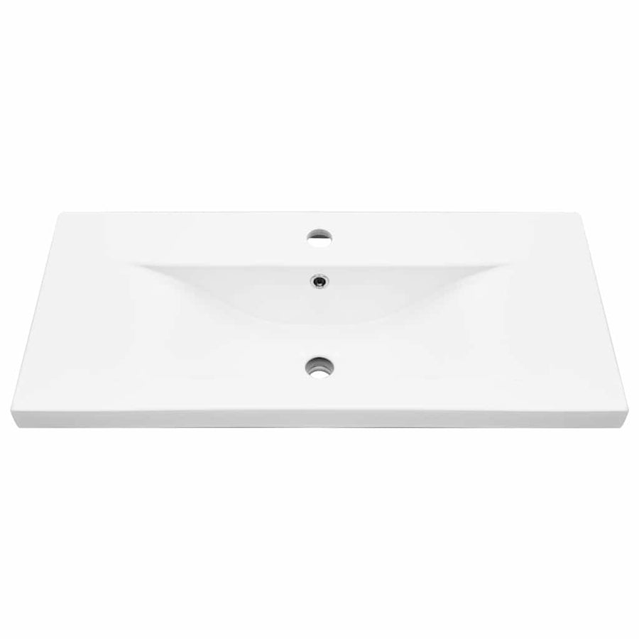 Badkamerkast Zwart Eiken 80 x 38,5 x 46 cm Bewerkt hout