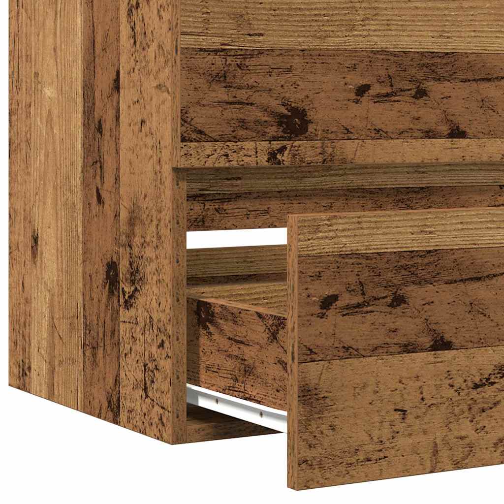 Badkamertenk te kast Zwart Eiken 80 x 39 x 62 cm Bewerkt hout