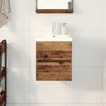 Badkamertenk te kast Zwart Eiken 80 x 39 x 62 cm Bewerkt hout