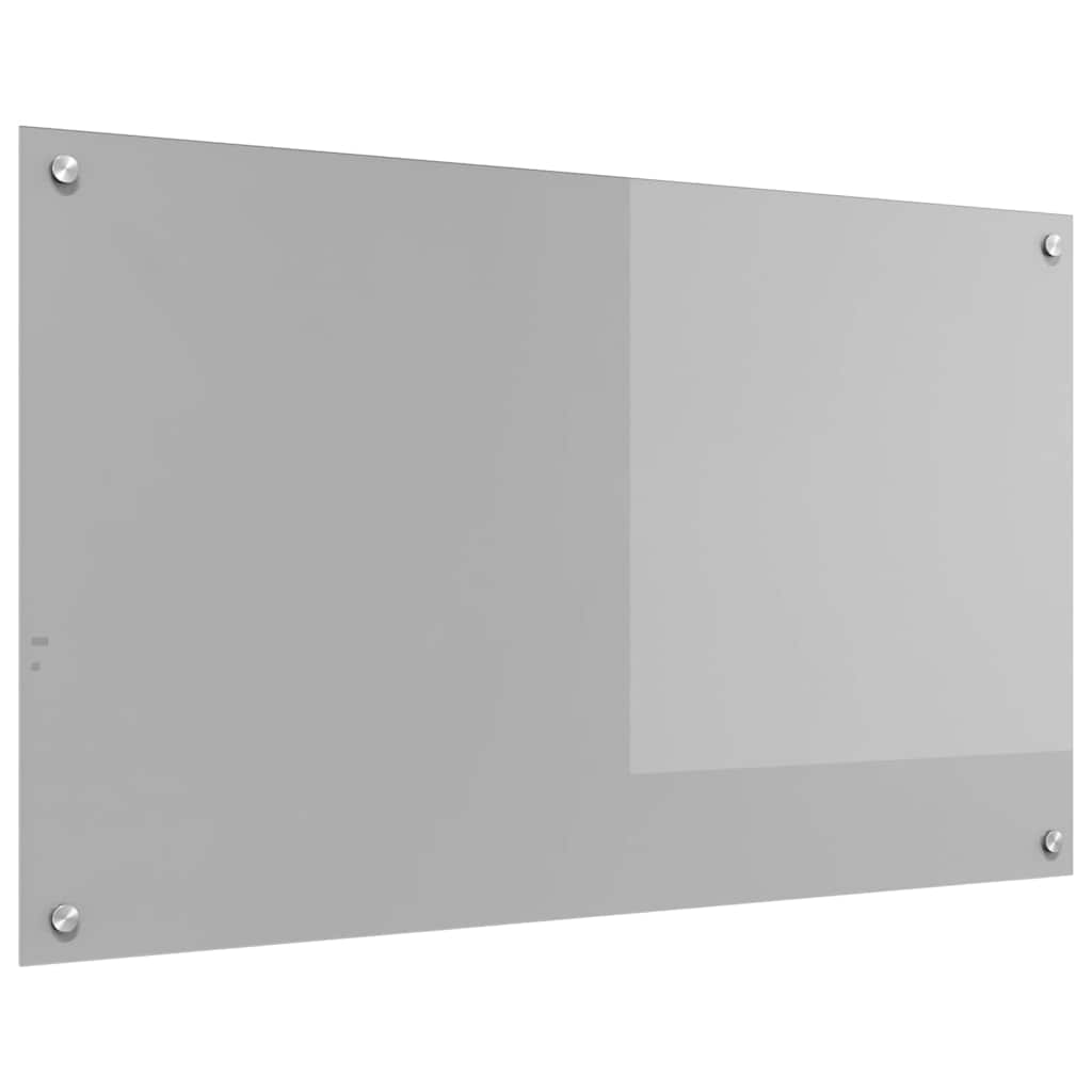 Keukenachterwand Lichtgrijs 100 x 60 cm gehard glas