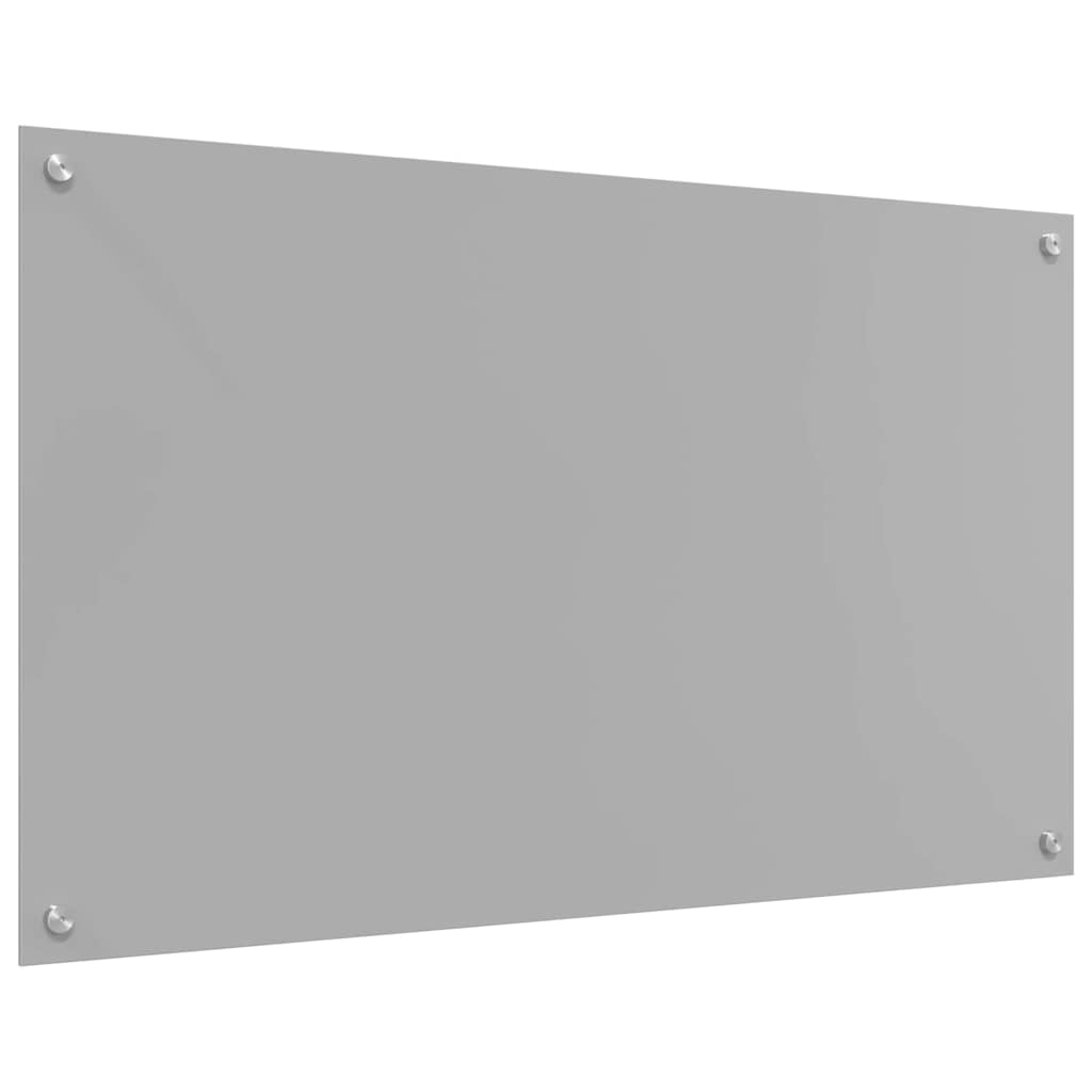 Keukenachterwand Lichtgrijs 100 x 60 cm gehard glas