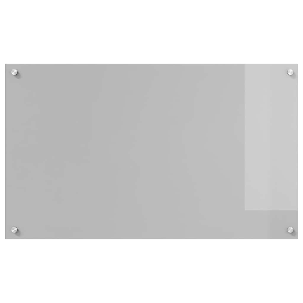 Keukenachterwand Lichtgrijs 100 x 60 cm gehard glas