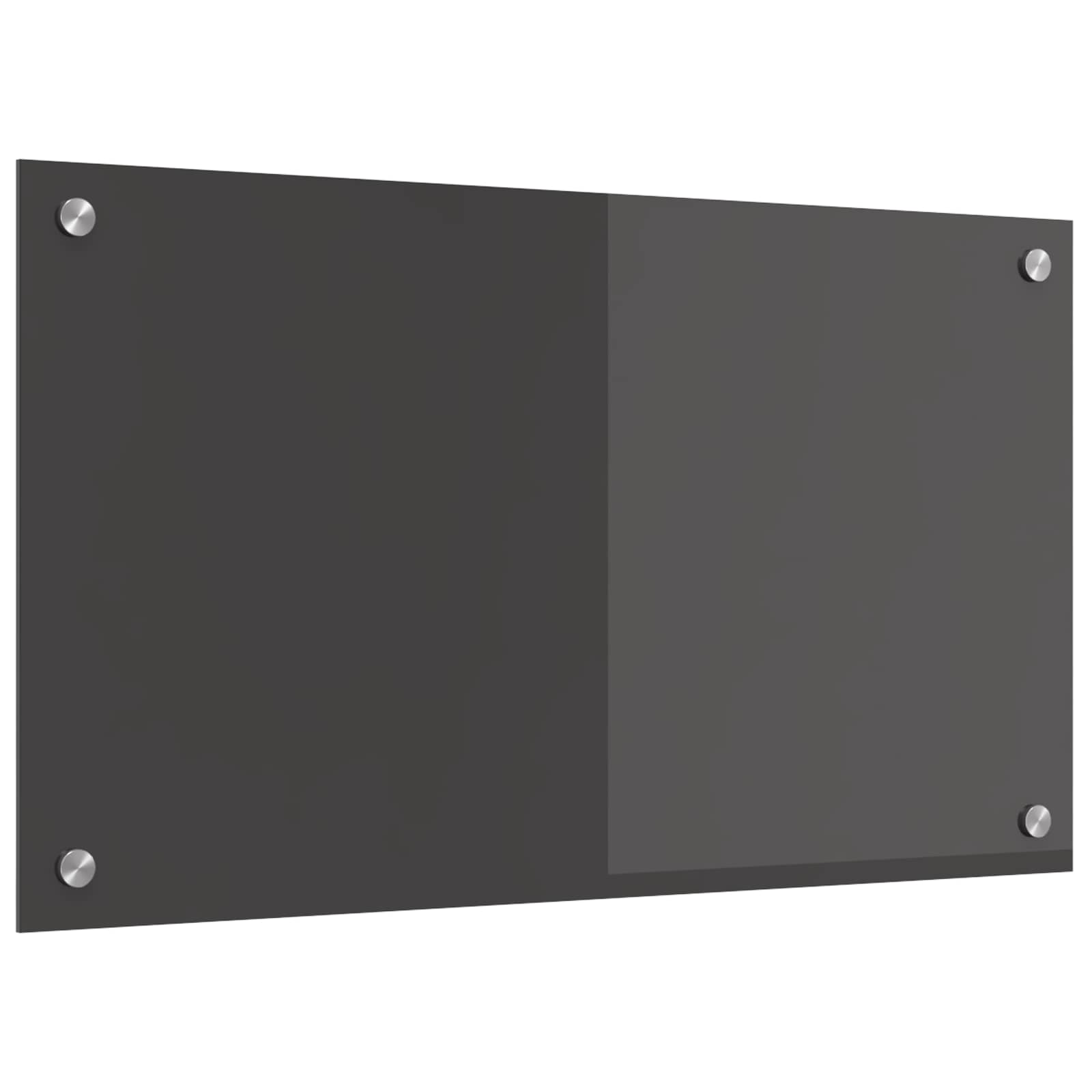 Keukenachterwand Donkergrijs 70 x 40 cm gehard glas