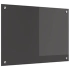 Keukenachterwand 70x50 cm donkergrijs gehard glas