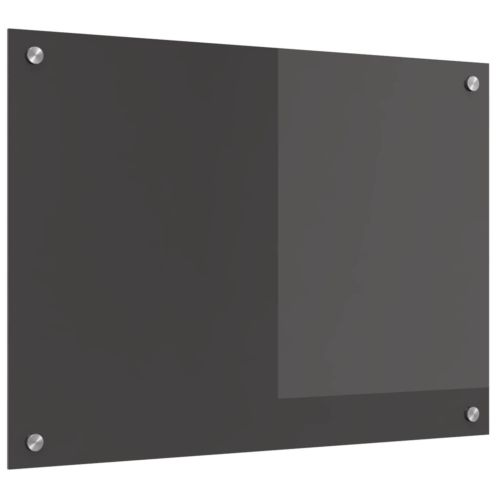 Keukenachterwand Donkergrijs 70 x 50 cm gehard glas