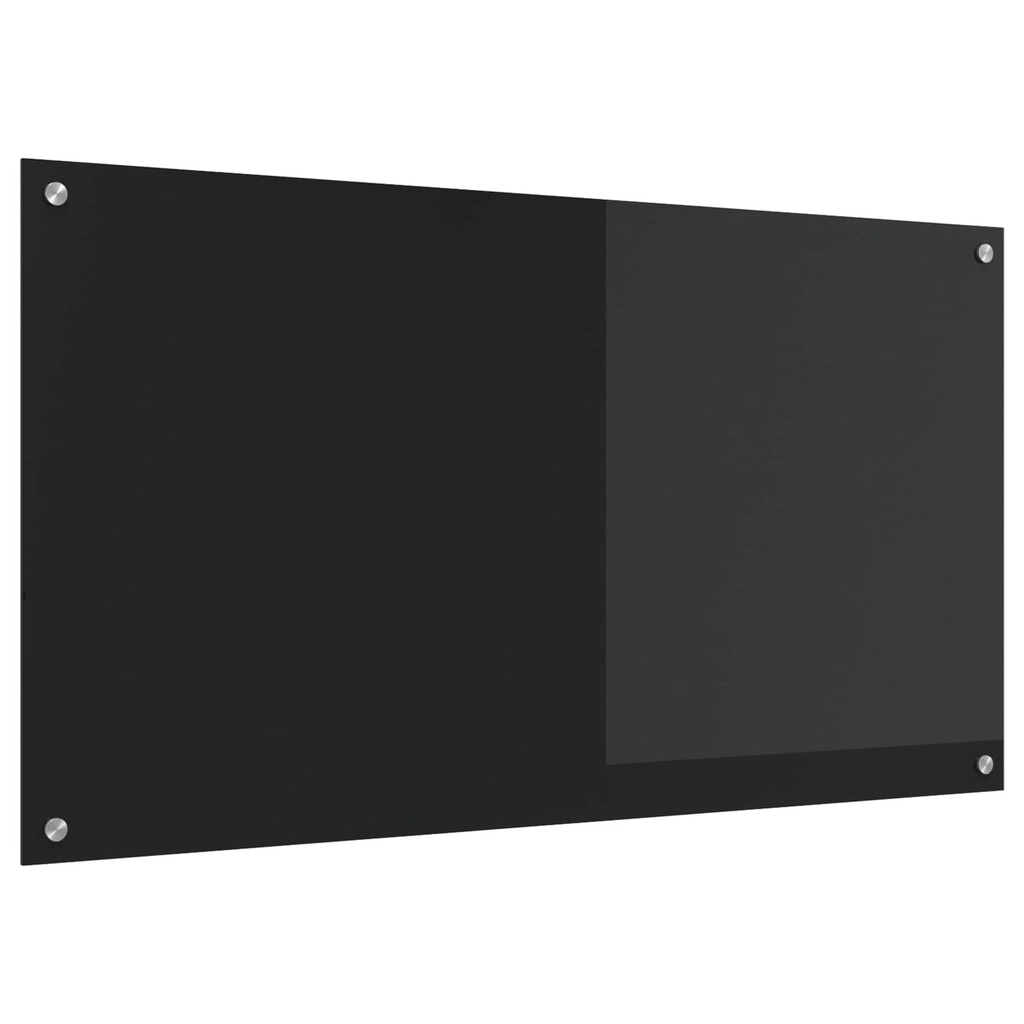 Keuken Spatscherm 110 X 60 Cm Gehard Glas Zwart 1