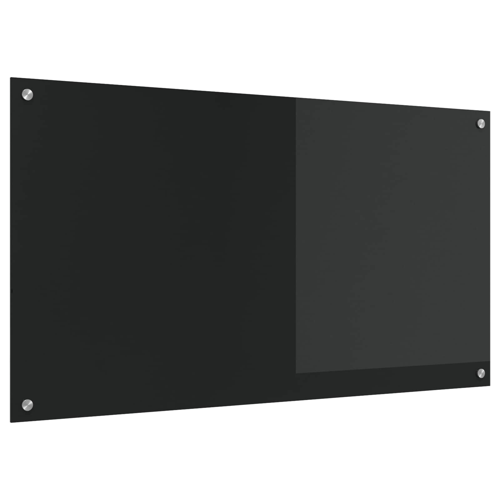 Keuken Spatscherm 110 X 60 Cm Gehard Glas Zwart 1